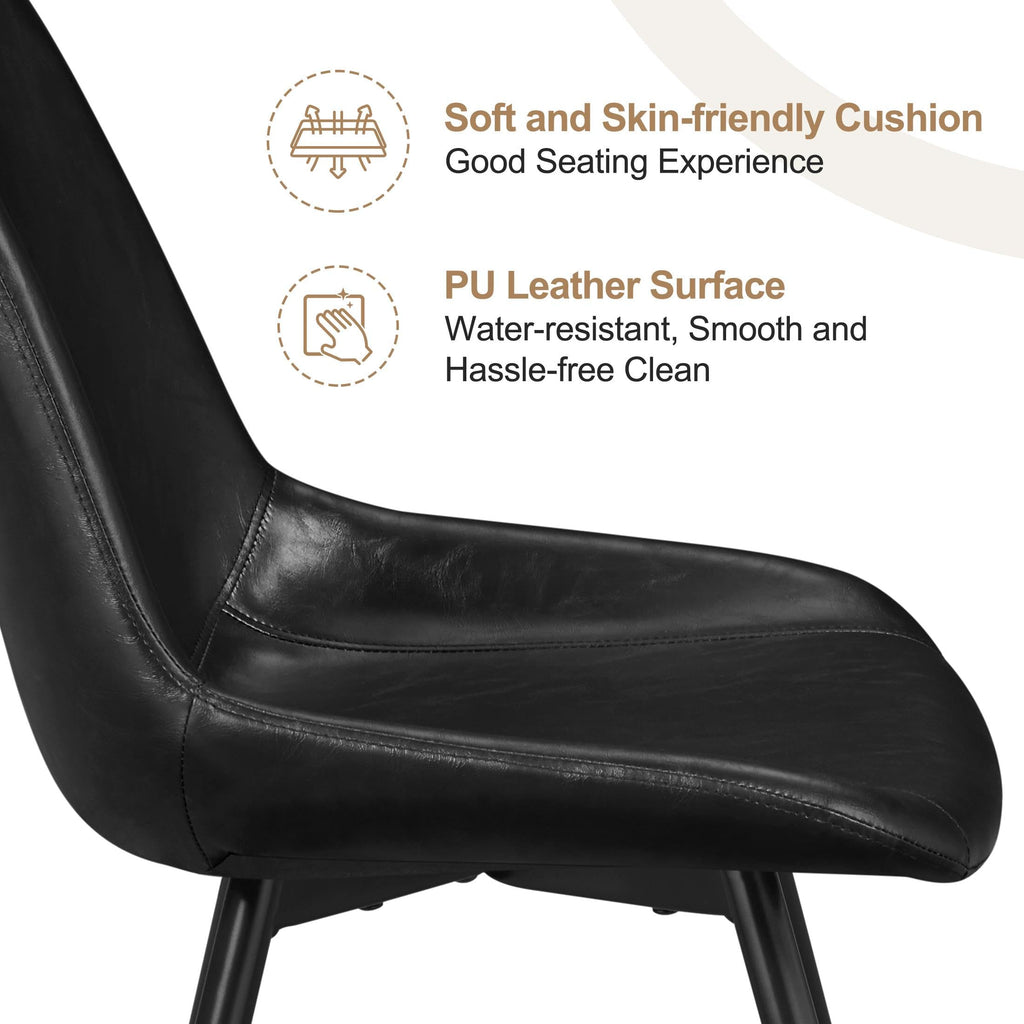 Black Dining Chairs Set of 6 Y27763