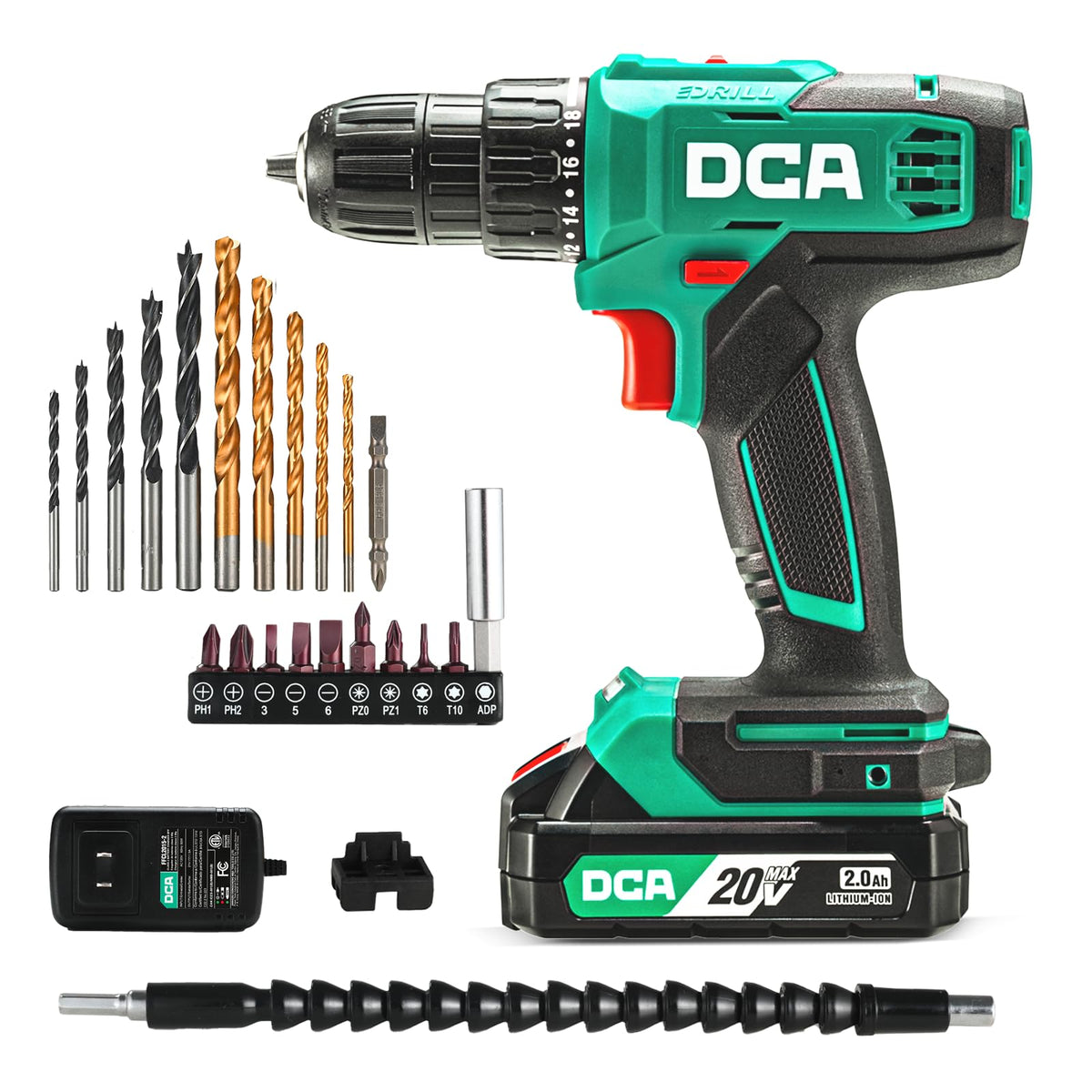 Cordless Drill Set 354 in-lbs 3/8" Keyless Chuck 20V M676689