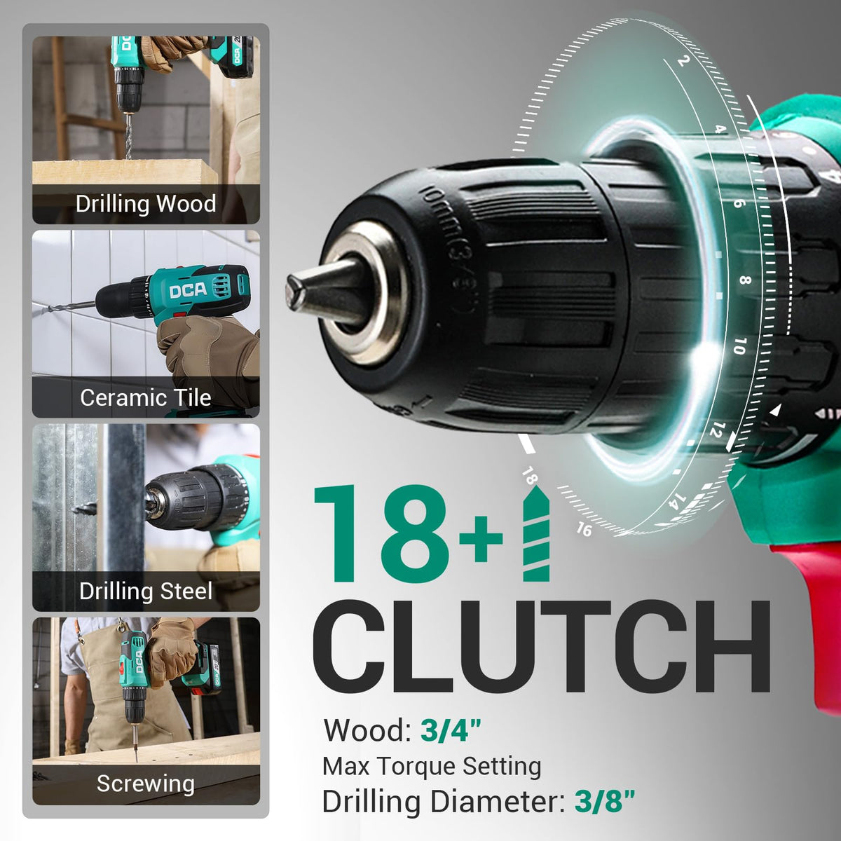 Cordless Drill Set 354 in-lbs 3/8" Keyless Chuck 20V M676689