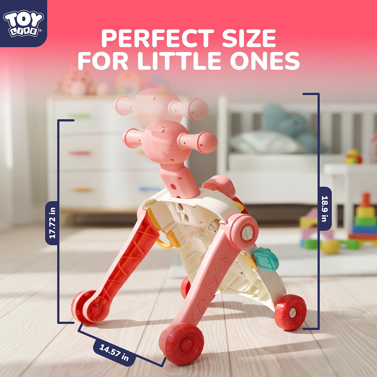 3-in-1 Baby Push Walker Sit to Stand Activity Table W60068