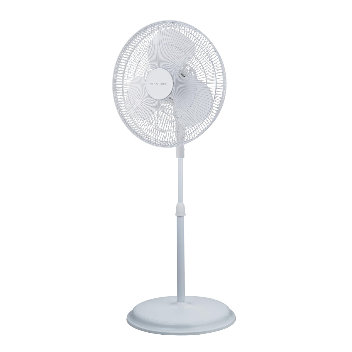 16" Oscillating Pedestal Fan with 3 Speed Settings, White B5909