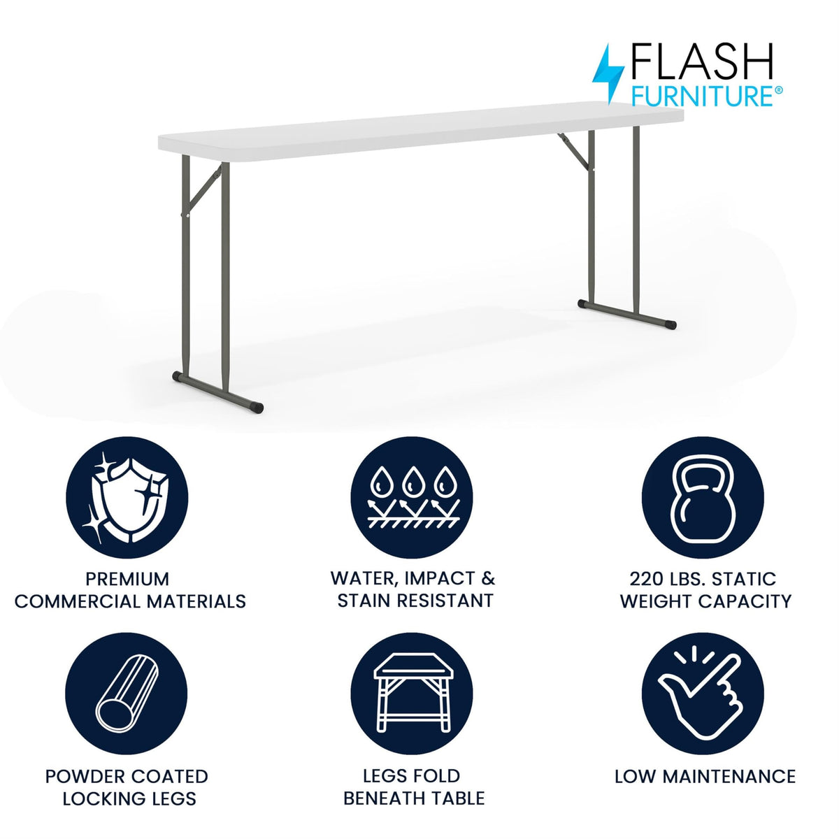 Granite Plastic Folding Training Table H1008