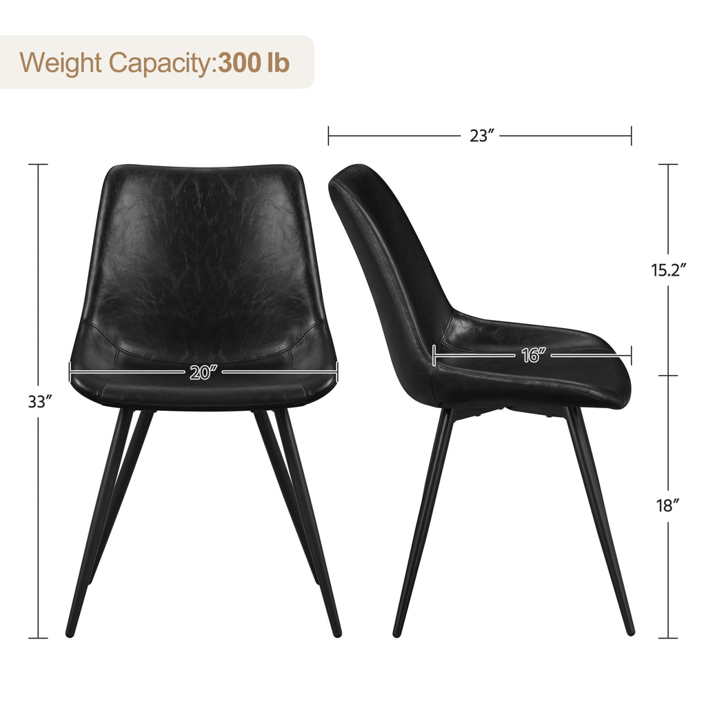 Black Dining Chairs Set of 6 Y27763
