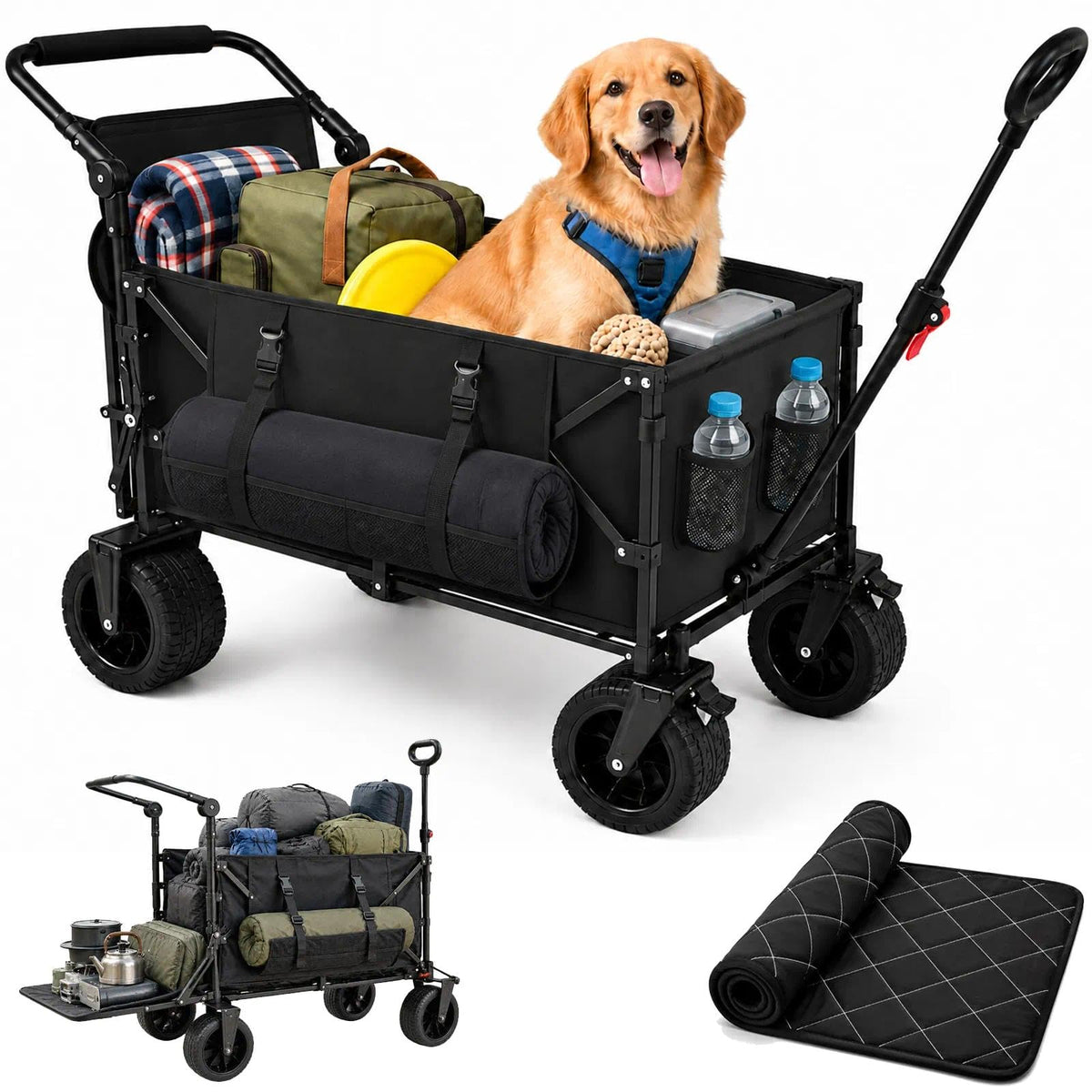 Folding Dog Wagon with Ramp W984