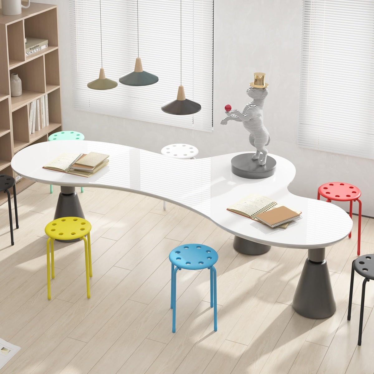 6 Piece Stacking Stools 17.7 Inch Colorful G5705