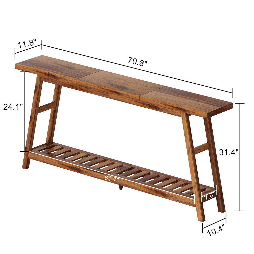 70.9 Inch 2-Tier Console Table O915