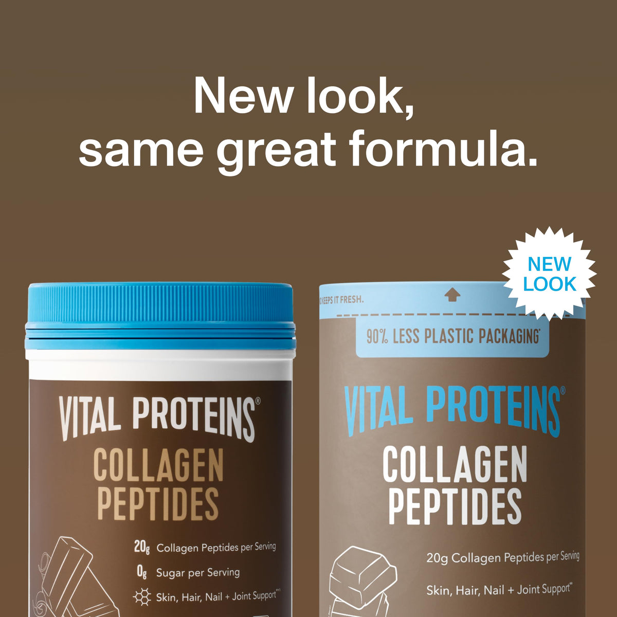 Collagen Peptides Powder, Chocolate, 13.5oz F6966