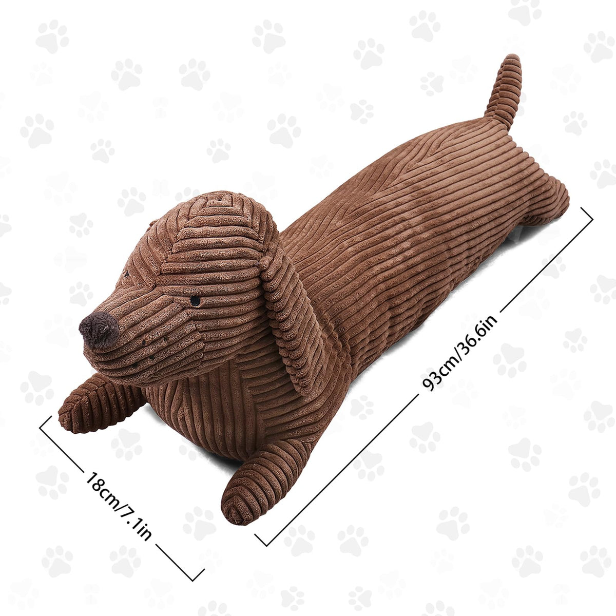 36" Dachshund Dog Stuffed Animal Plush Body Pillow B507