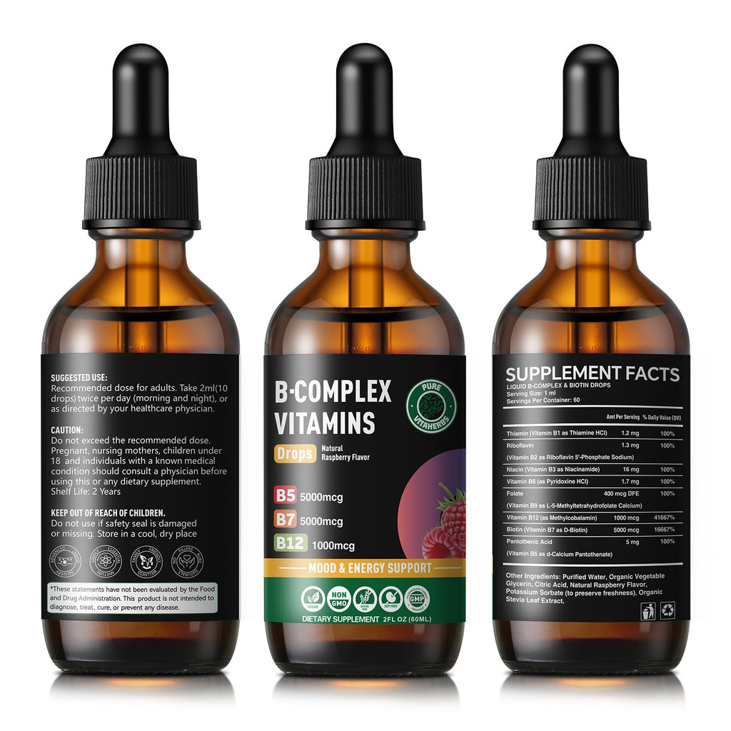B-Complex & Biotin Drops 2 Fl Oz O316