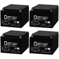 12V 26AH Sealed Lead Acid Battery 4 Pack F94591