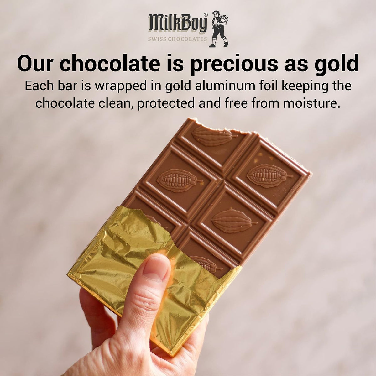 Milk Chocolate Bar with Almonds 3 oz 2 Pack E65514
