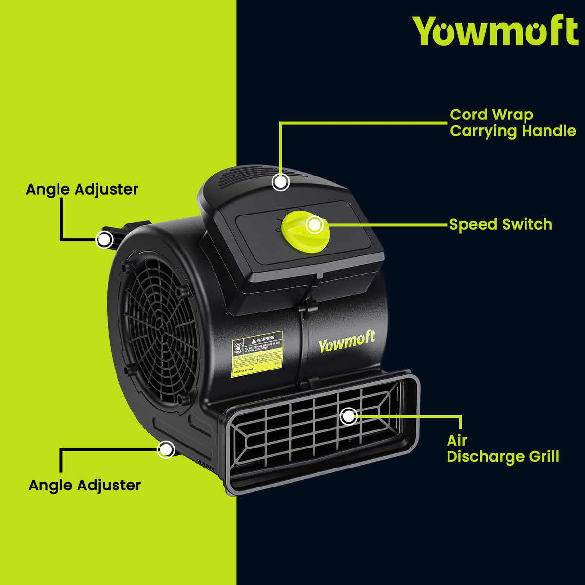550 CFM Floor Dryer Blower Fan Z507