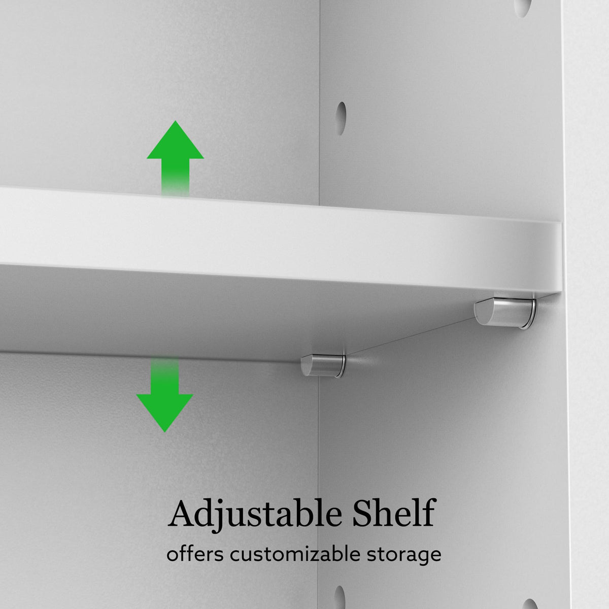 White 20x28 Inch Wall Mounted Bathroom Cabinet with Adjustable Shelf Z12911