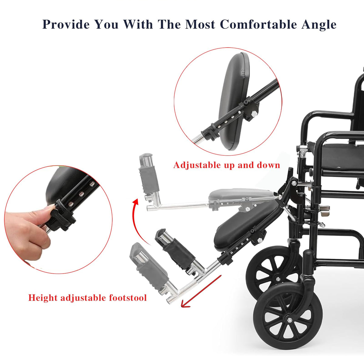 Wheelchair Leg Rest Foot Rest 1 Pair P6282