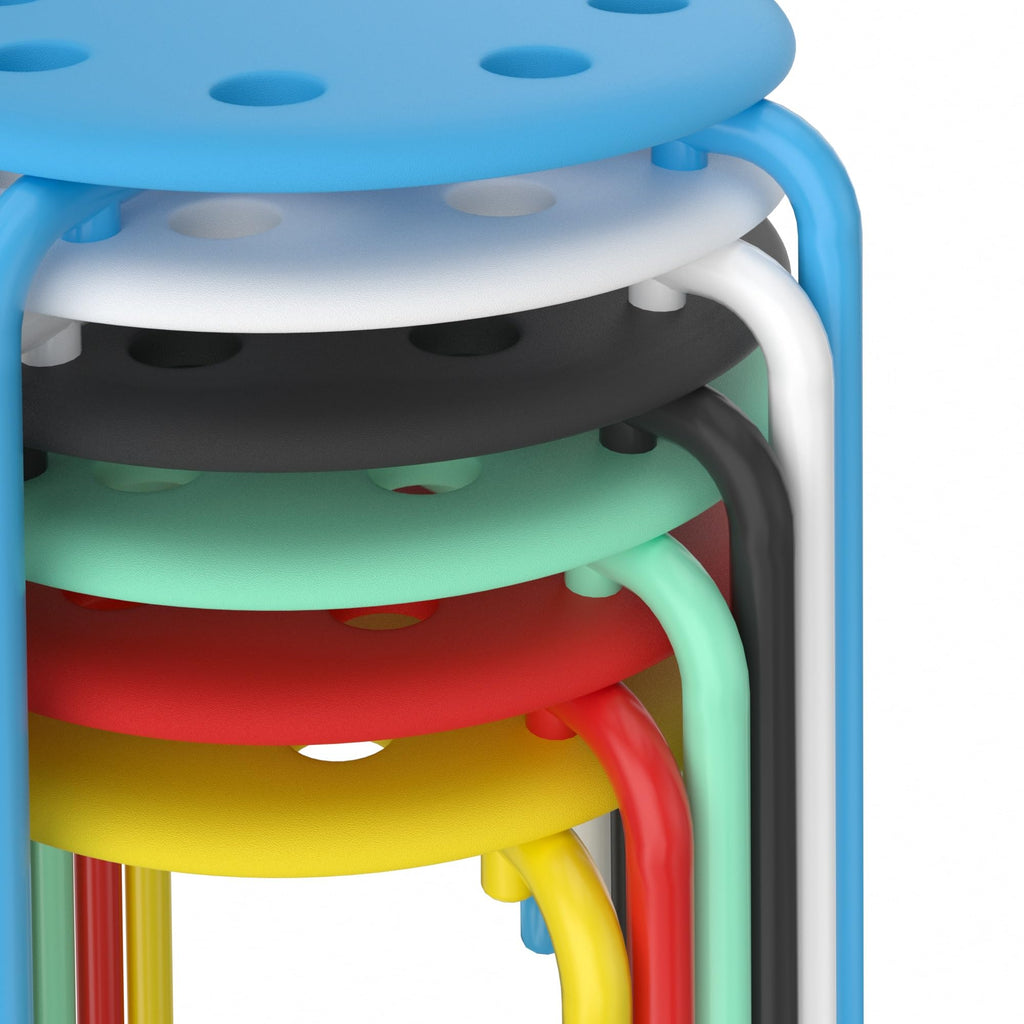 6 Piece Stacking Stools 17.7 Inch Colorful G5705