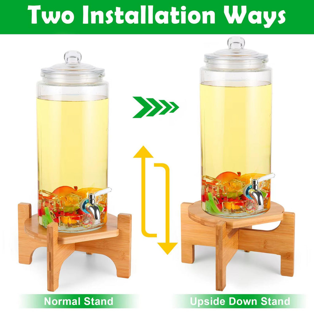 Bamboo Drink Dispenser Stand U2784