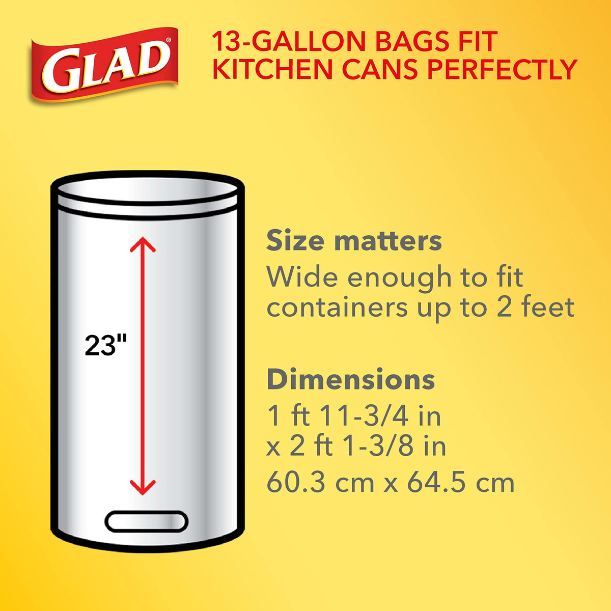 13 Gallon Unscented Tall Kitchen Drawstring Trash Bags 76 Count W2278