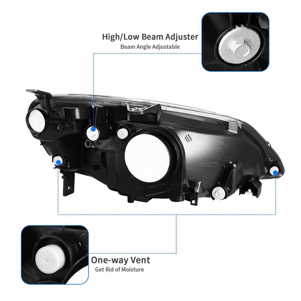 Headlight Assembly Chrome F188