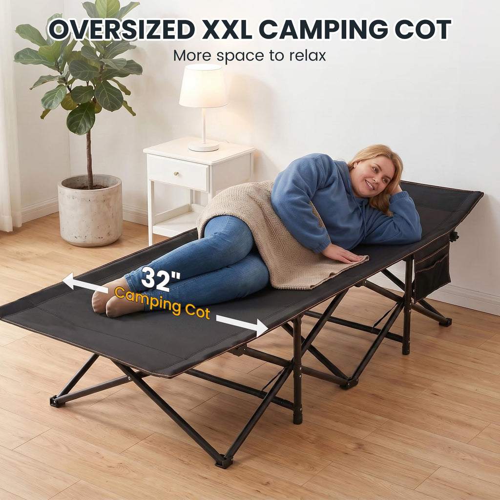 Oversized XXL Folding Camping Cot Z745449