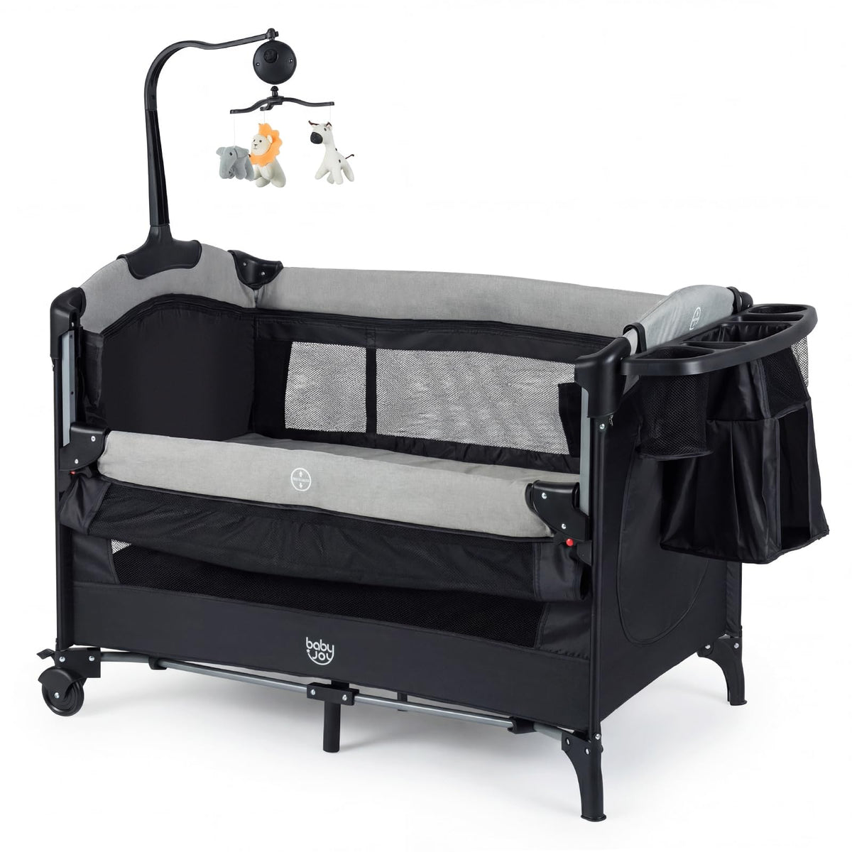 5-in-1 Pack and Play Bassinet Playard with Diaper Changer L484037