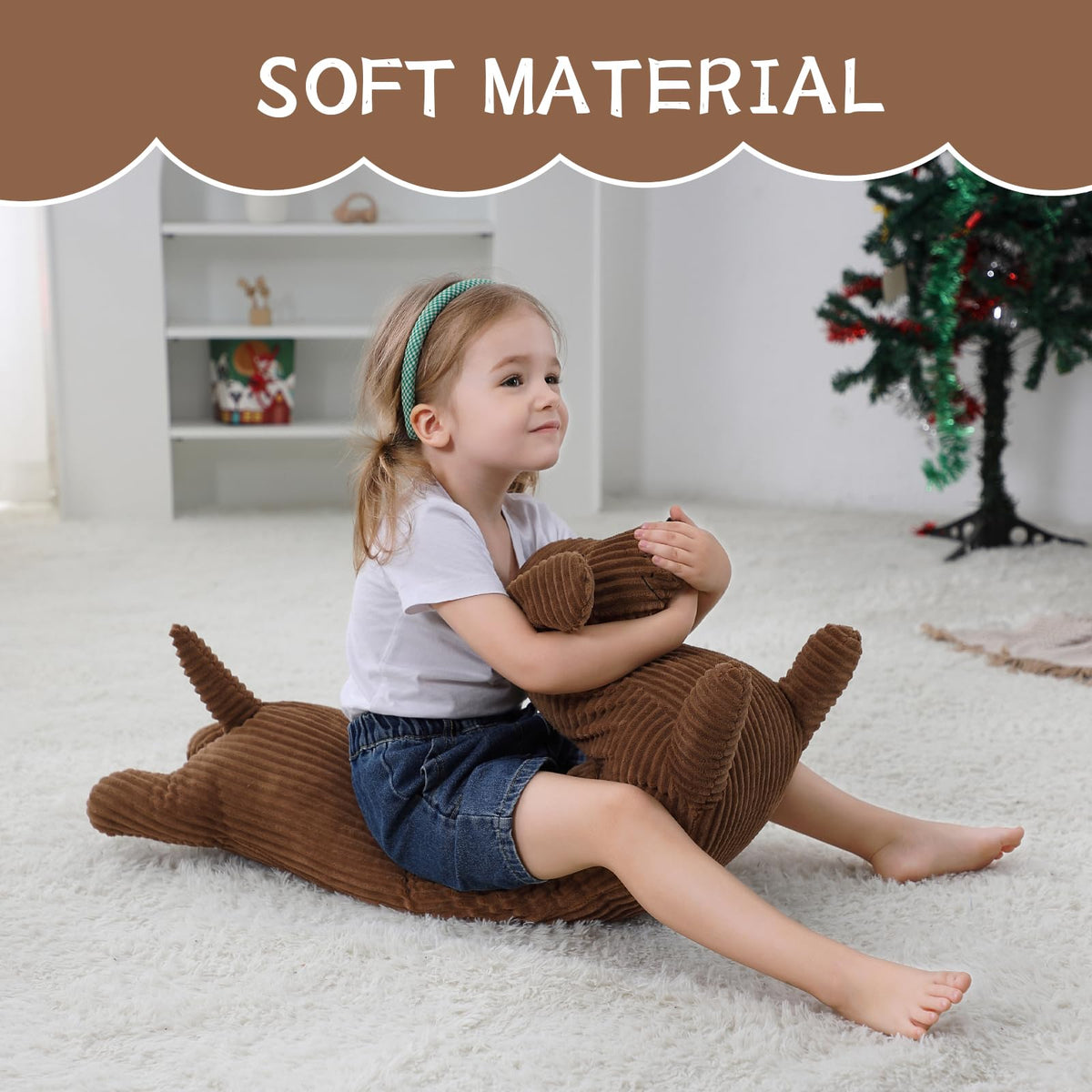 36" Dachshund Dog Stuffed Animal Plush Body Pillow B507