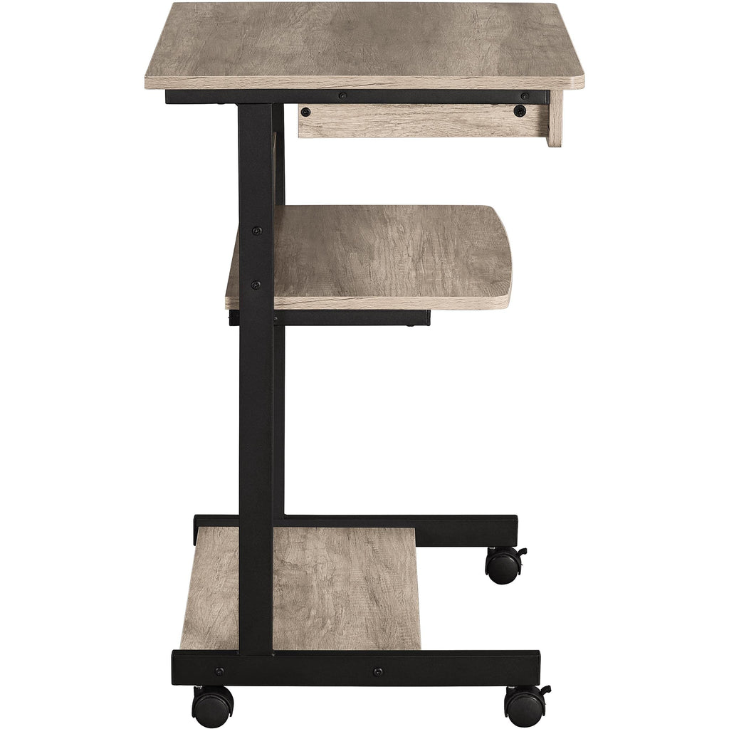 Gray 3-Tier Rolling Cart with Drawer N831