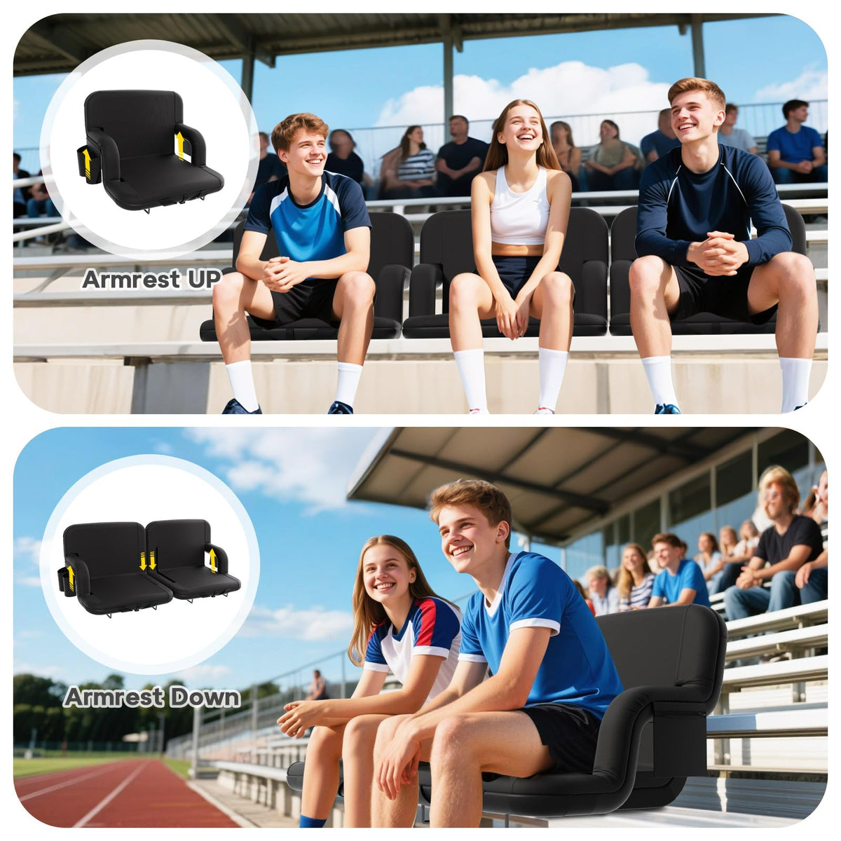 Stadium Seat with Back Support U639694