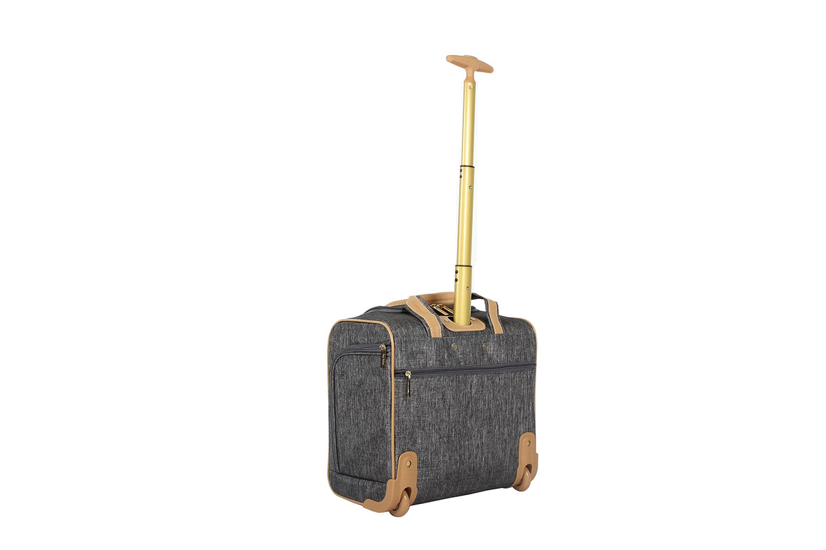 Lightweight 15 Inch Underseat Luggage with Spinner Wheels J2743