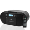 Portable CD Cassette Boombox with Bluetooth MP3 USB FM Radio J58189