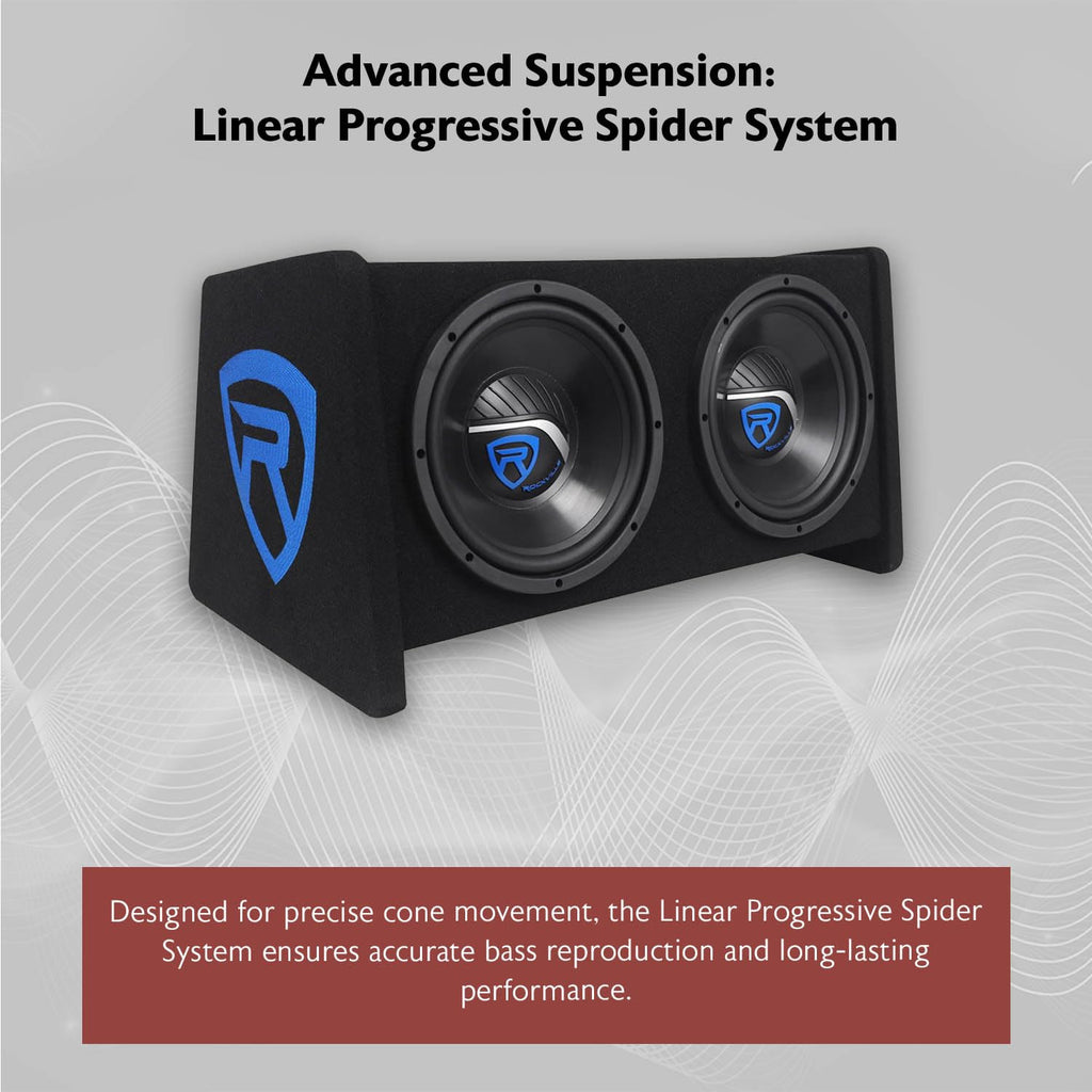 Dual 10" Car Subwoofer Enclosure with Mono Amplifier W132430