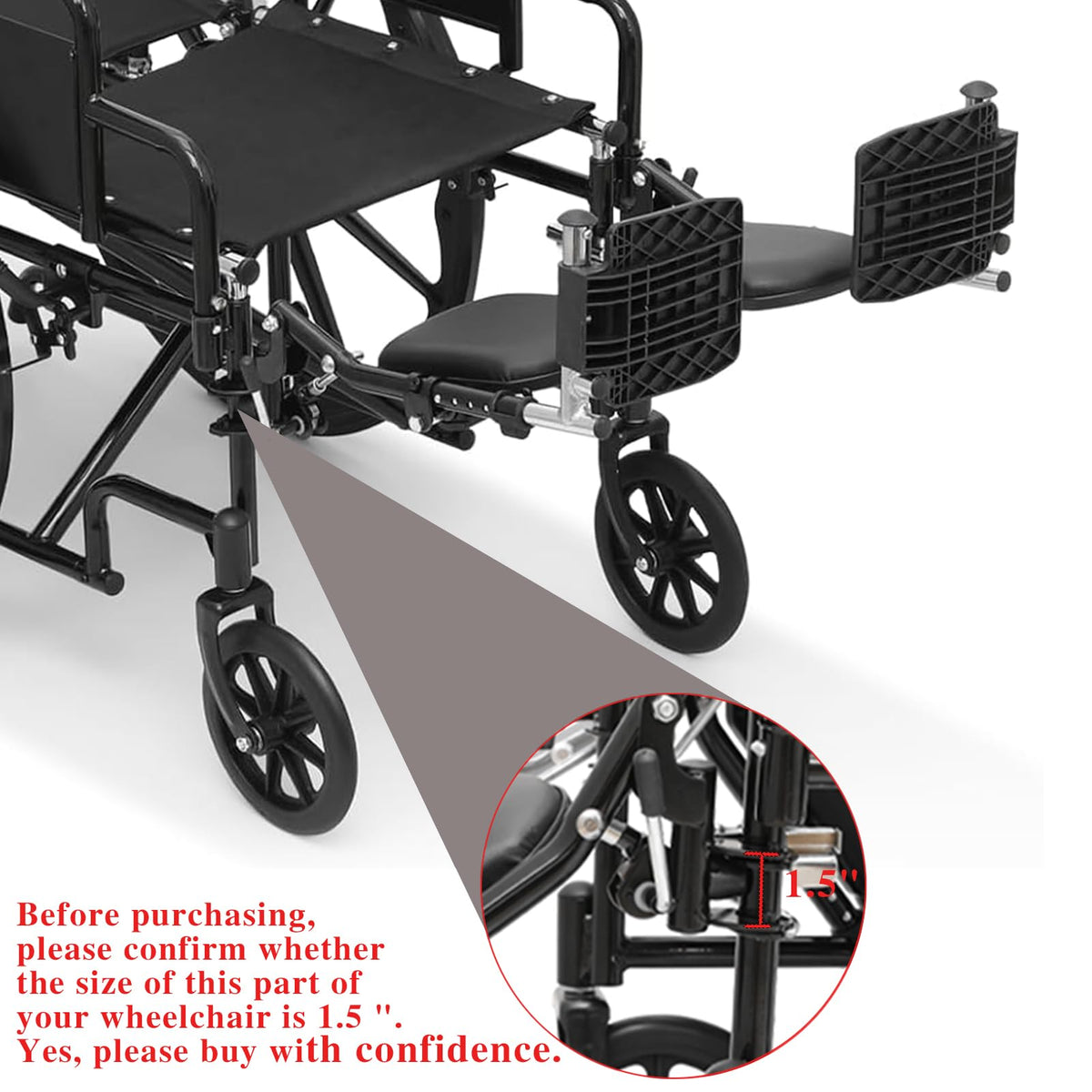Wheelchair Leg Rest Foot Rest 1 Pair P6282