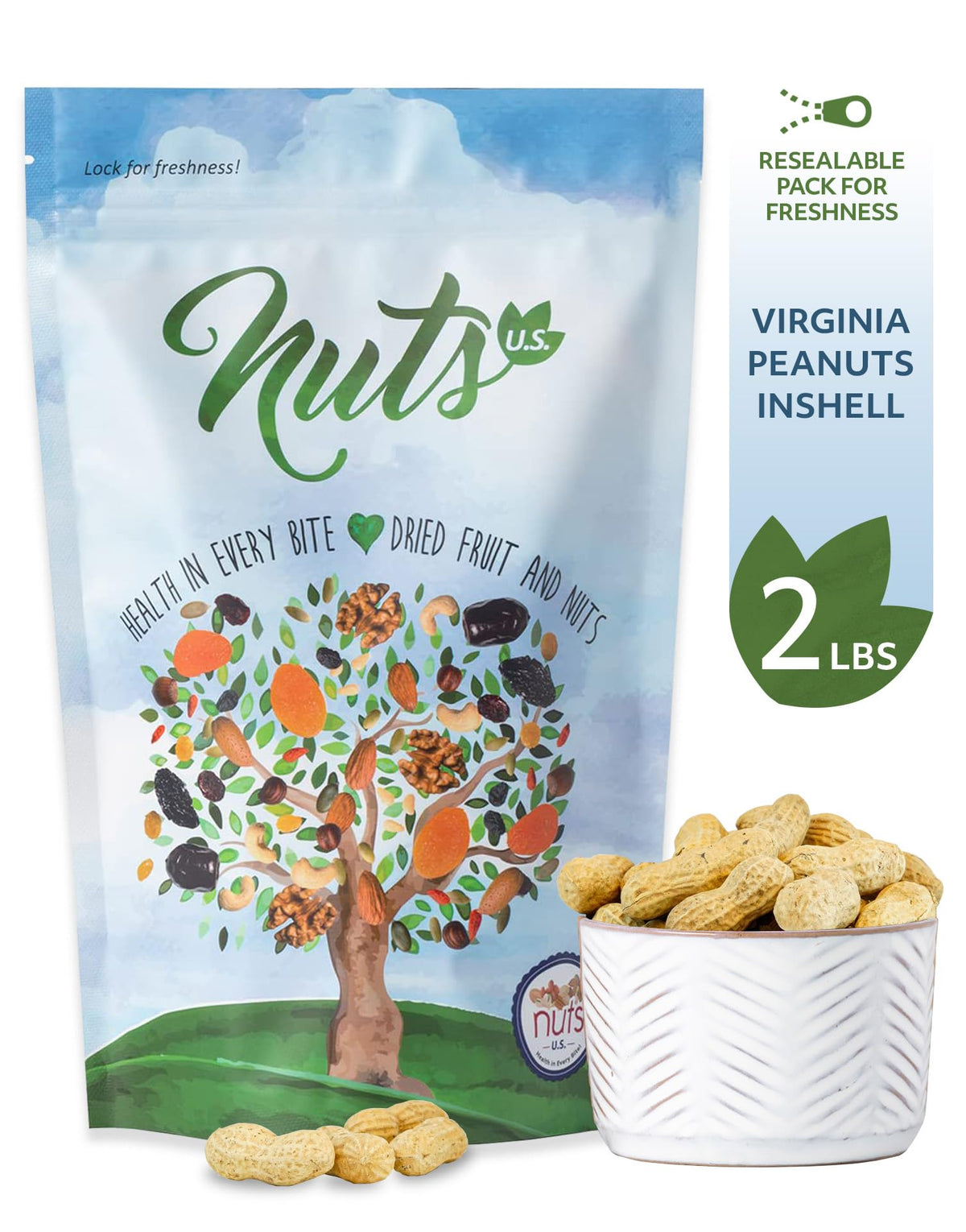 Whole In Shell Unsalted Peanuts 2 LBS T31208