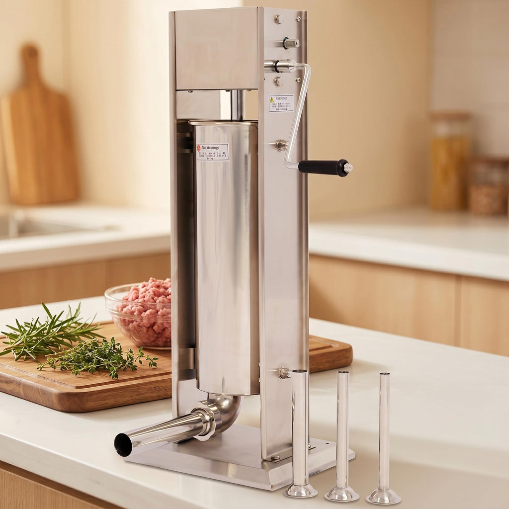 Stainless Steel 15LB Dual Speed Vertical Manual Sausage Stuffer H848858