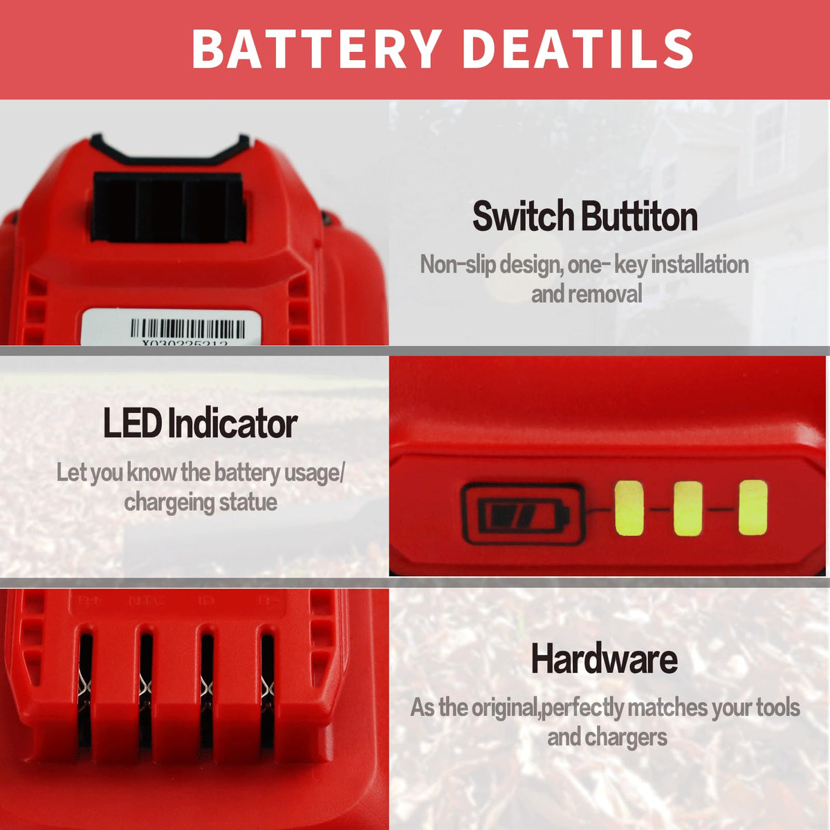 2 Pack 3.5Ah Battery Q815