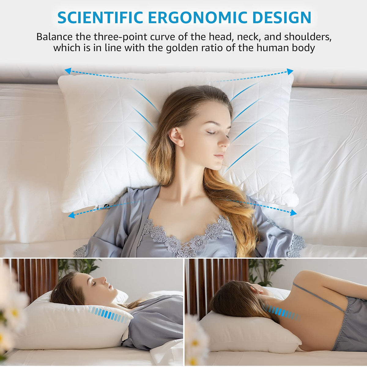 King Size Down Alternative Pillows Set of 2 I34655