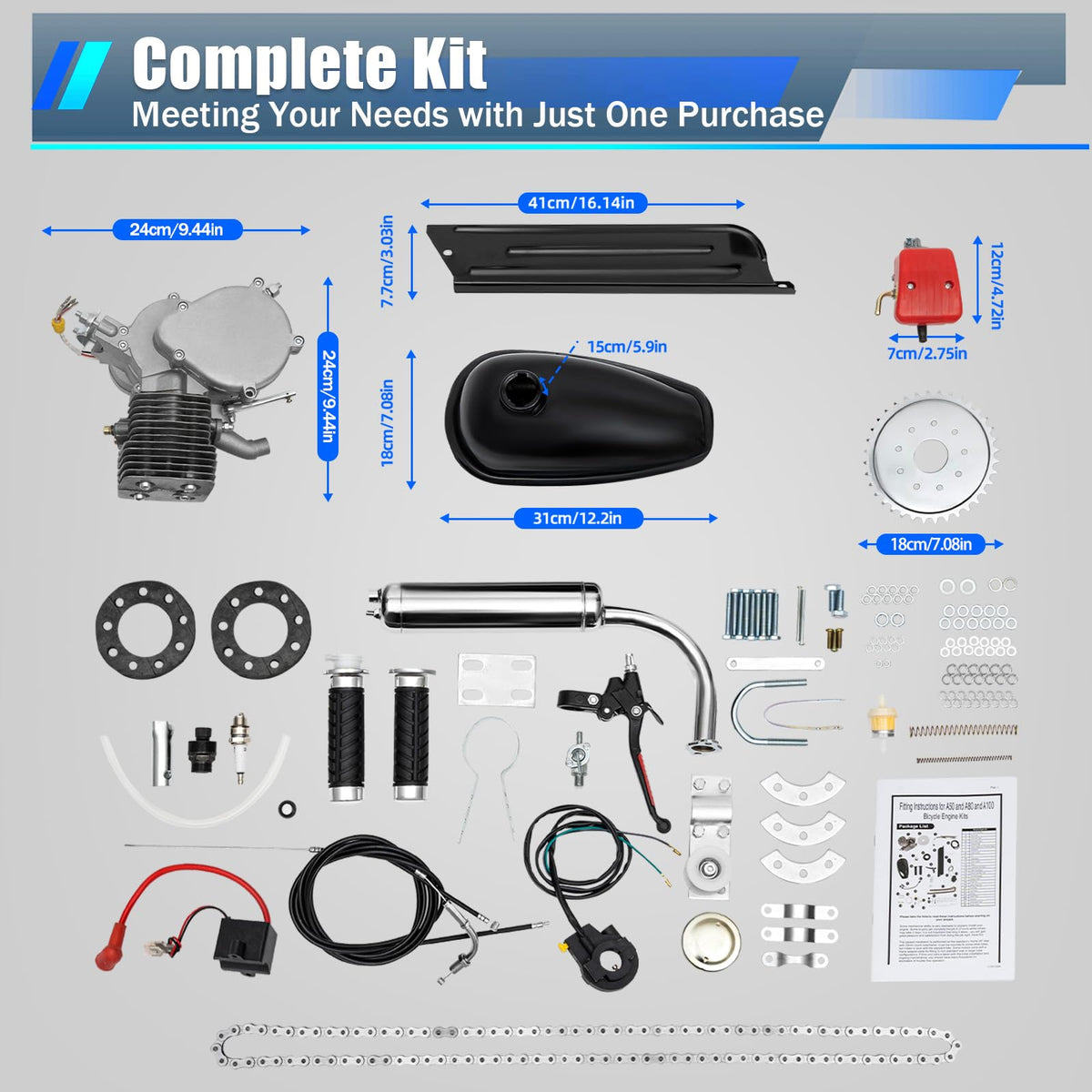100CC 2-Stroke Bicycle Engine Kit V243873
