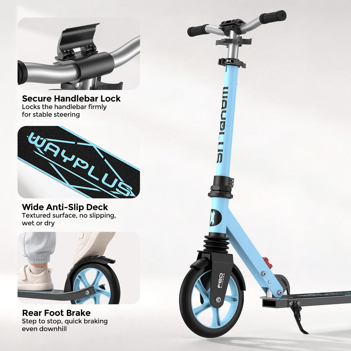 Kick Scooter with 8 Big Wheels N745