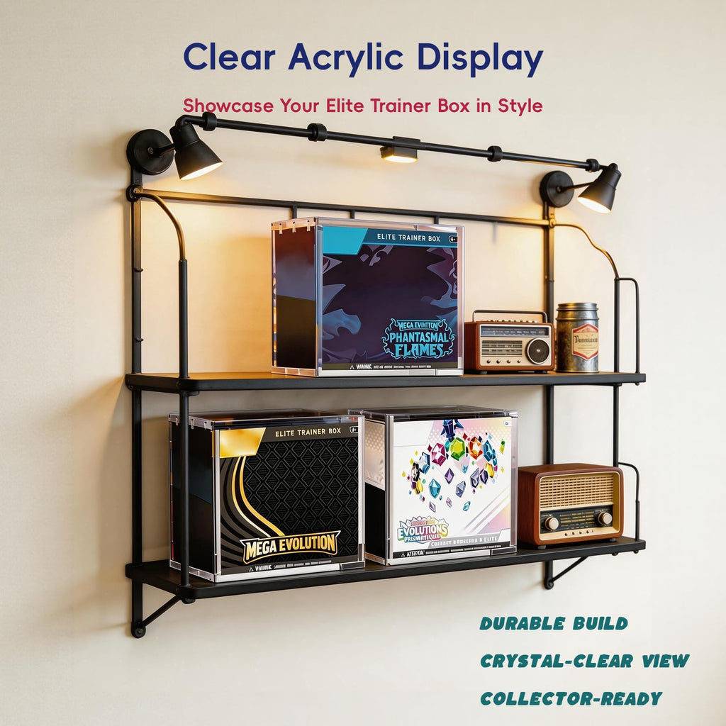 3 Pack Acrylic Case with Sliding Magnetic Lid Z89410
