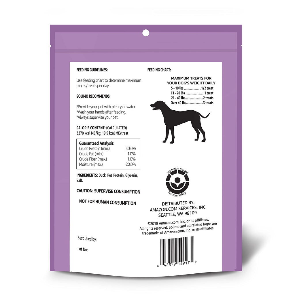 Duck Jerky Dog Treats, 2 pounds L80914