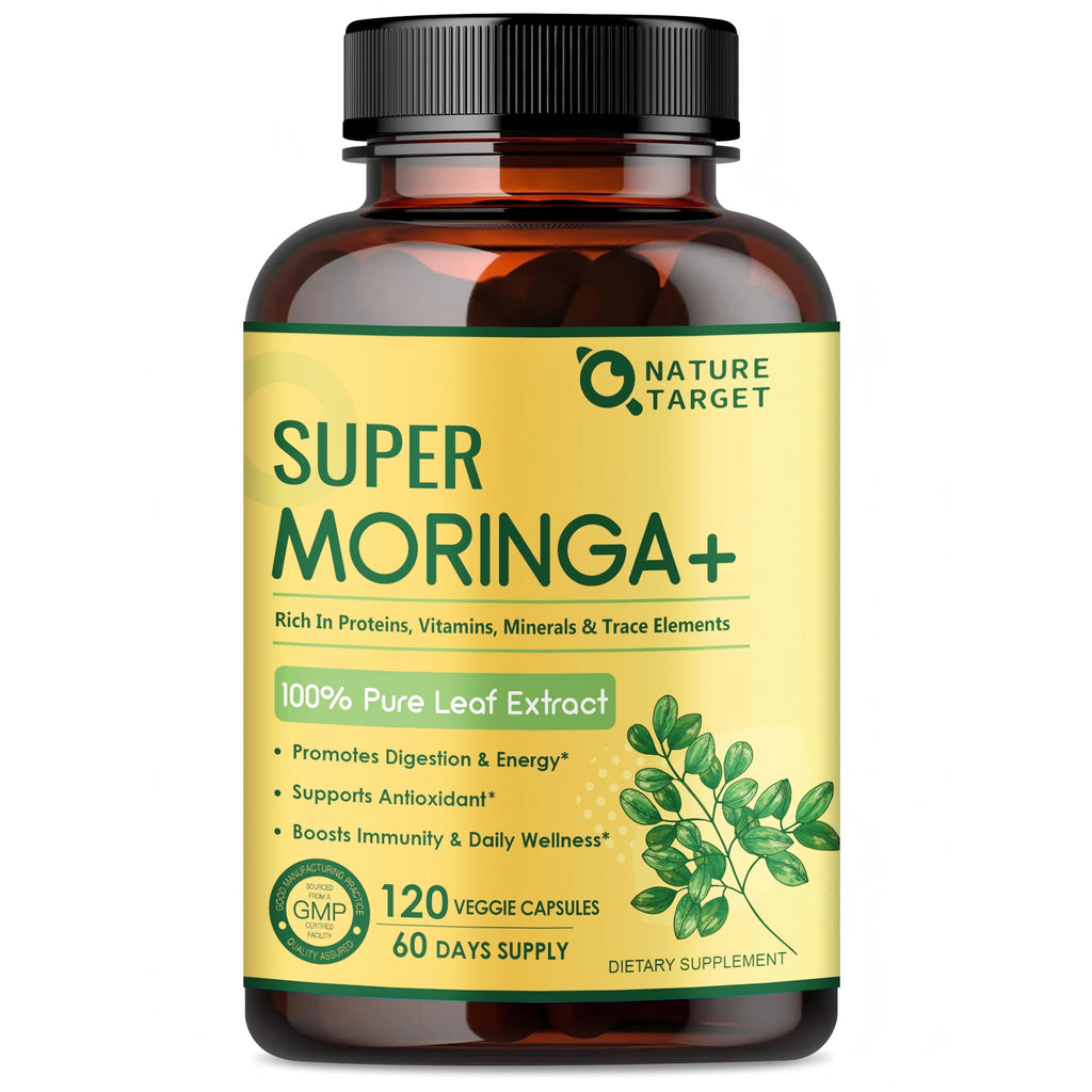 Pure Moringa Oleifera 1000mg Capsules, 120 Count B1220