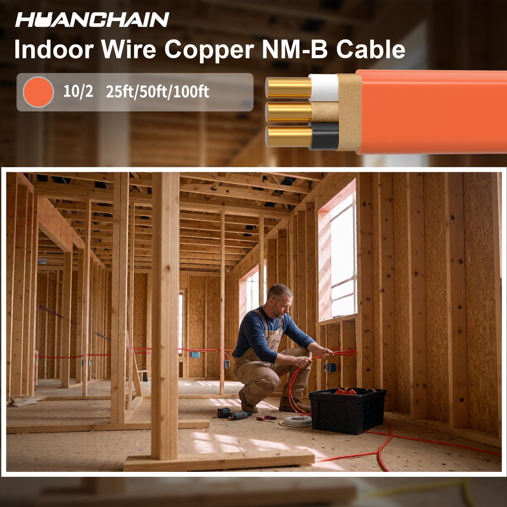 Orange 50FT Non-Metallic Sheathed Cable P967341