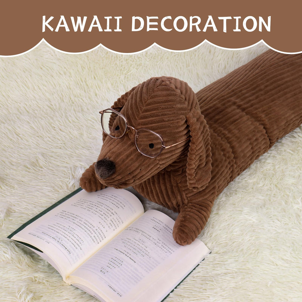 36" Dachshund Dog Stuffed Animal Plush Body Pillow B507