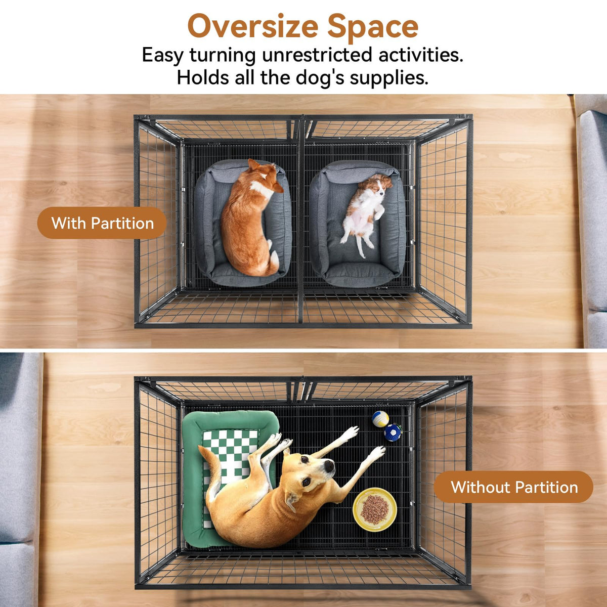 48 inch Wire Dog Crate with Divider A605