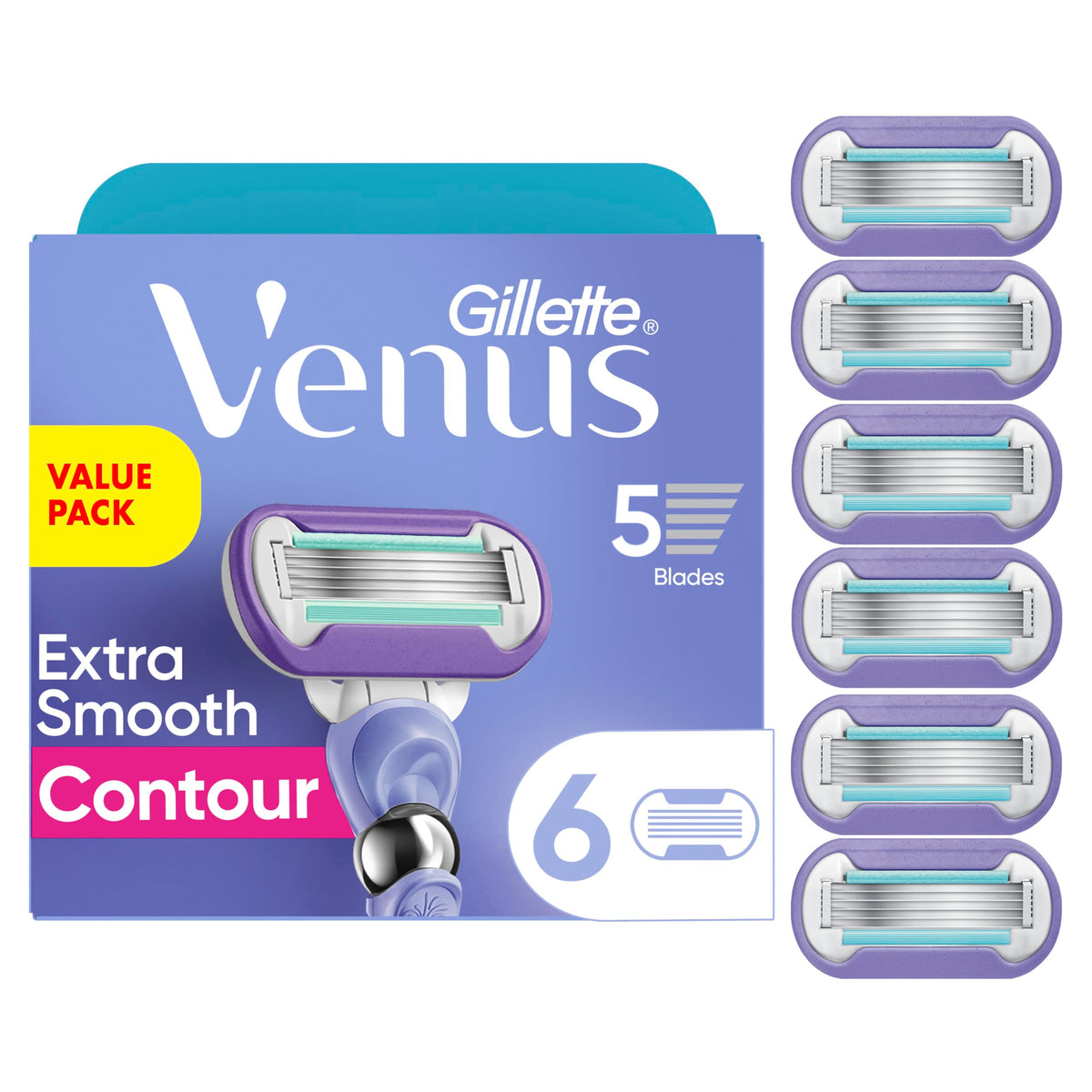 6 Count Womens Razor Blade Refills J786