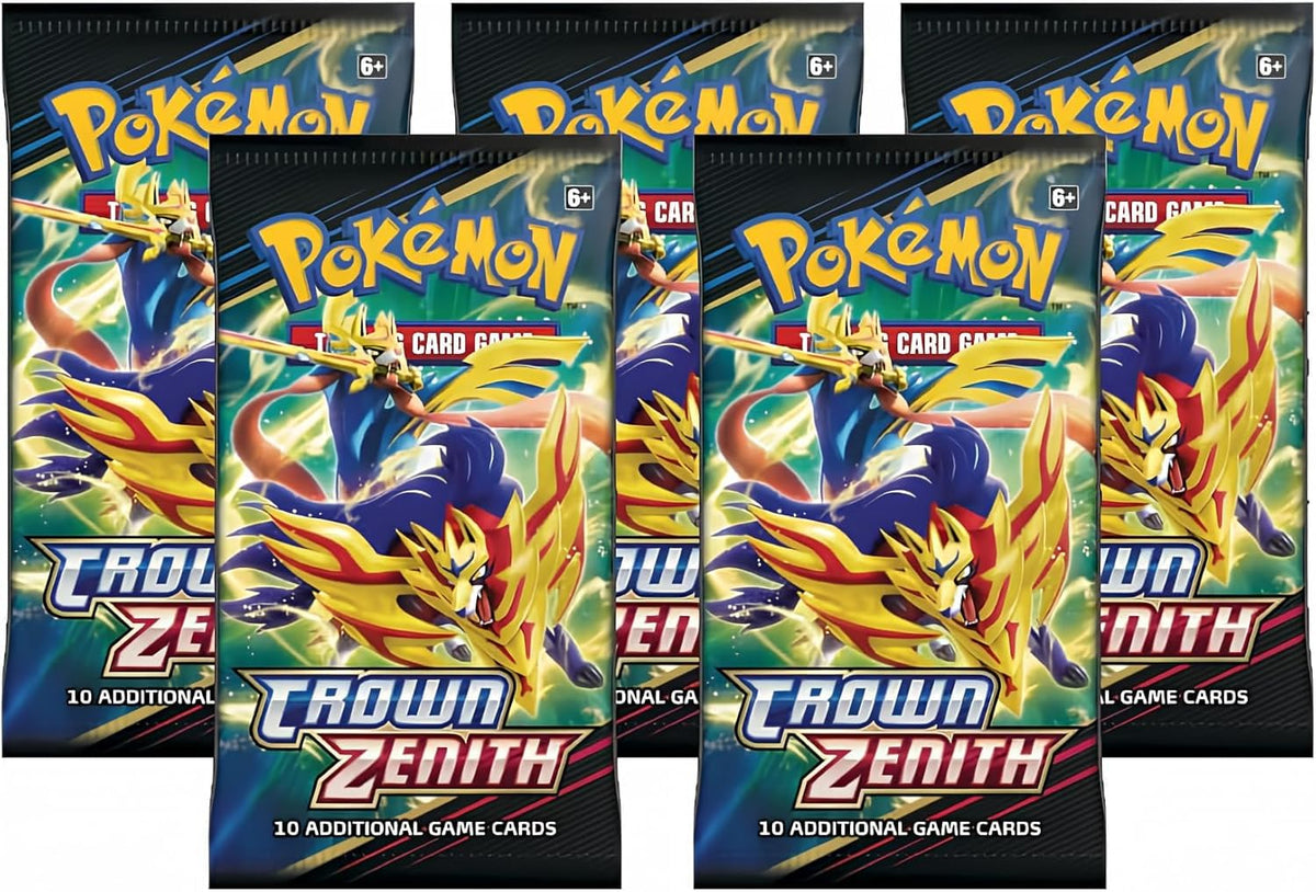 Pokemon Sword & Shield Crown Zenith 5 Booster Packs K76248