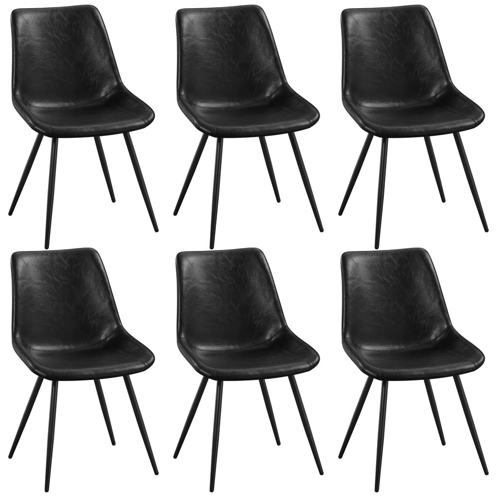 Black Dining Chairs Set of 6 Y27763