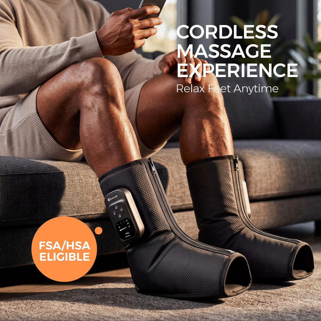 Air Compression Foot and Ankle Massager with Heat T622488