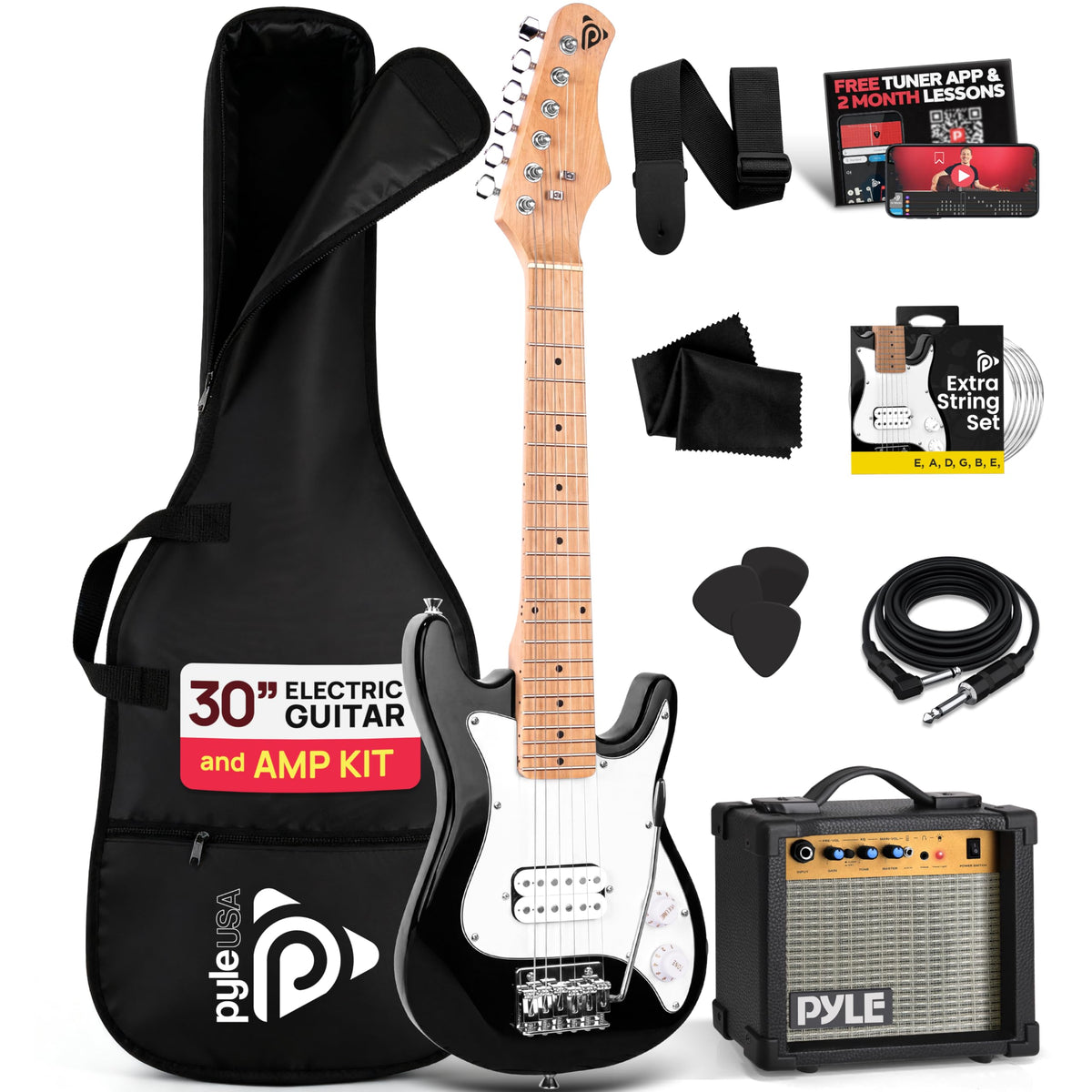 Kids Electric Guitar Starter Kit with Amplifier B19769