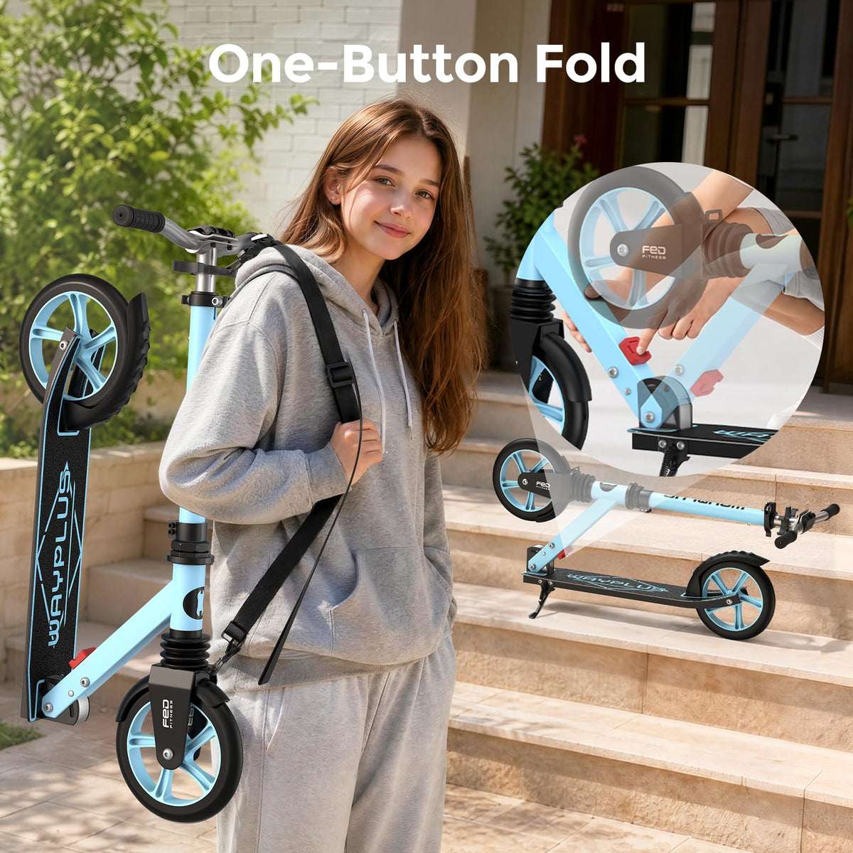 Kick Scooter with 8 Big Wheels N745