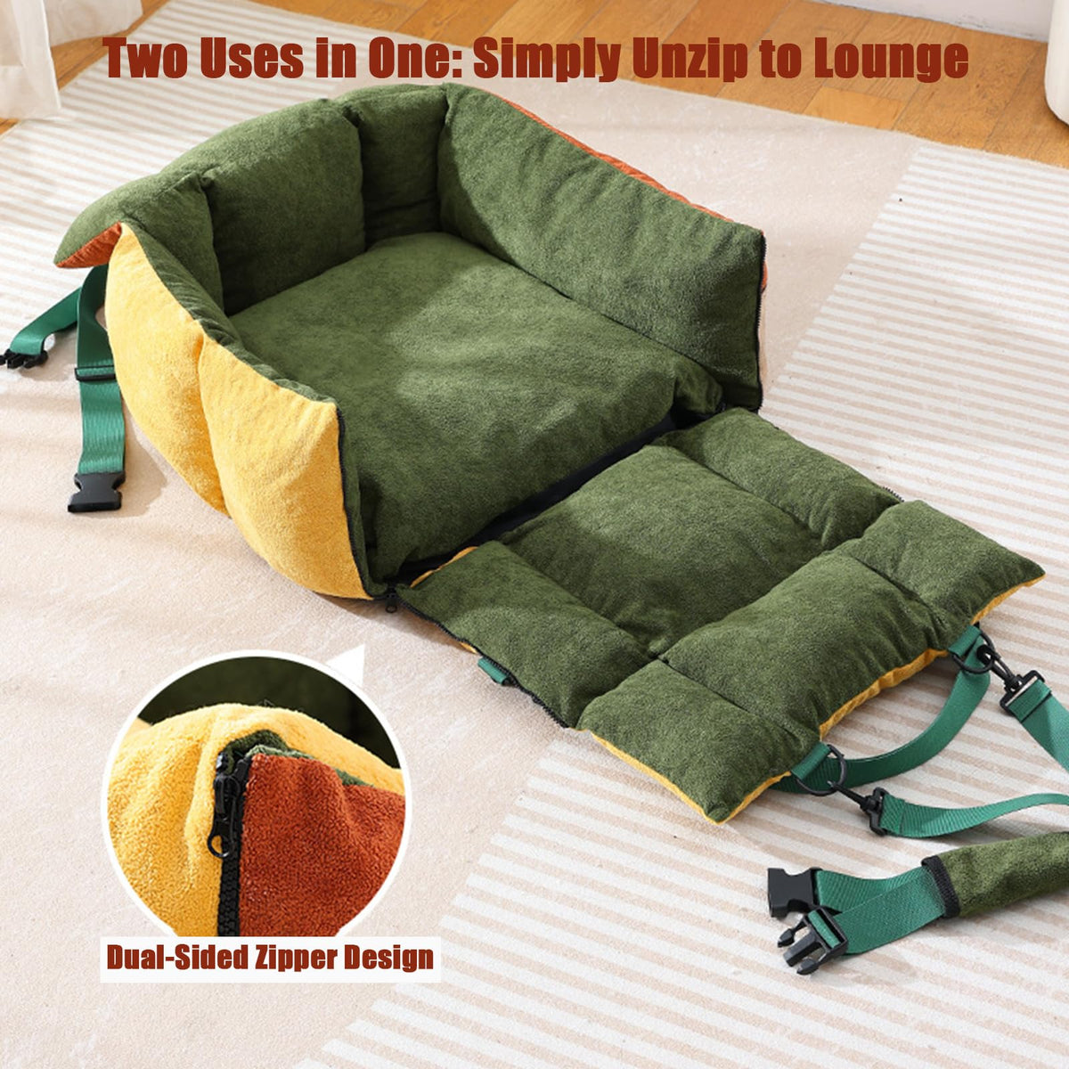 2-in-1 Dog Car Seat for Small Dogs N580